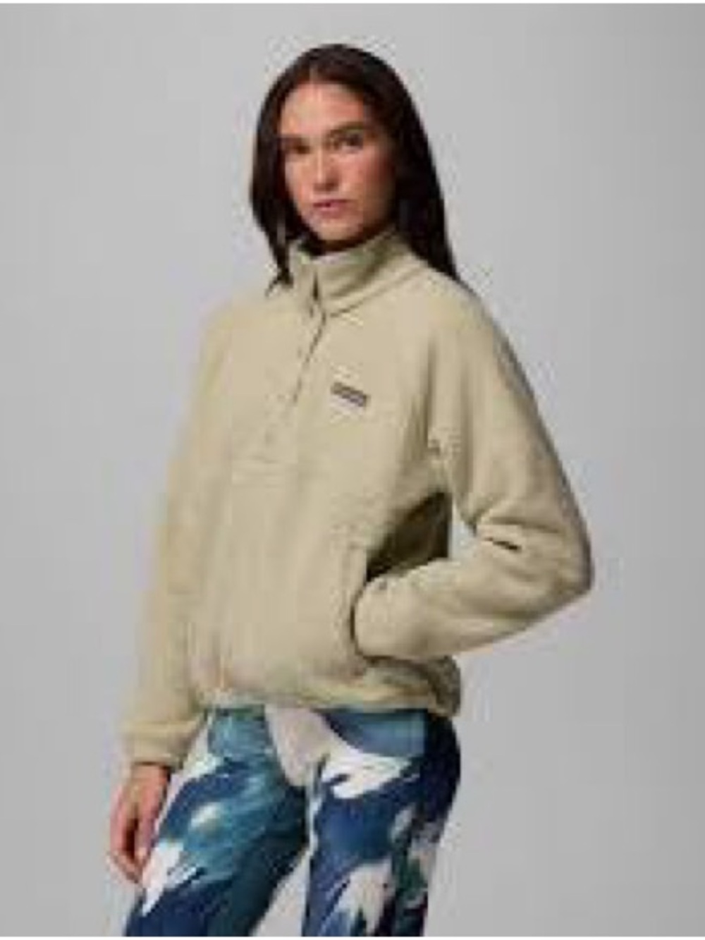 Patagonia Beige Sherpa Pullover Fleece